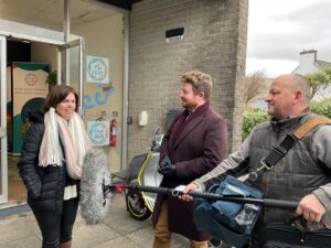 RTÉ filming at Dingle Hub