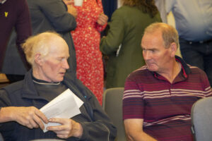 Two Farmers at West Kerry Dairy Farmers Sustainable Energy Community (WKDFSEC) get together in Dingle