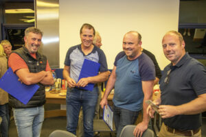 L-R Annascaul farmers Seán McCarthy, Patrick Moriarty and John Flahive with Patrick Farrell of Dun Síon