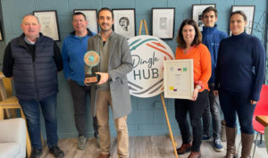 Hub staff with awards