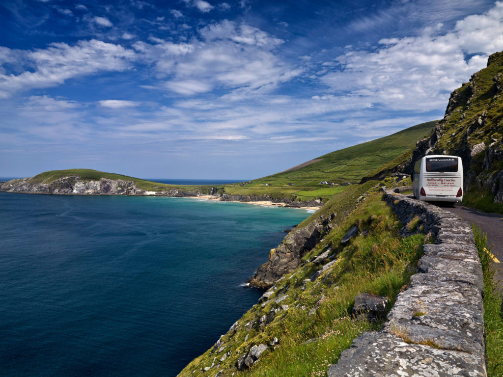 Slea Head with tour bus