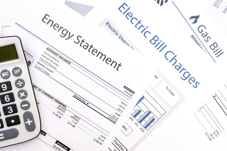Stock photo of generic energy bills