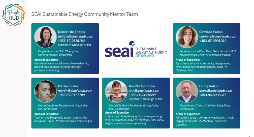 Dingle peninsula tourism SEC mentor team