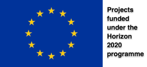 EU logo with text on Horizon 2020 program